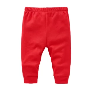 Pantalon en Mousseline Bébé 100% Coton - Rouge
