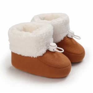 Chaussons bébé en coton hiver