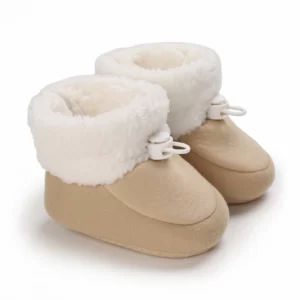 Chaussons bébé coton hiver doux