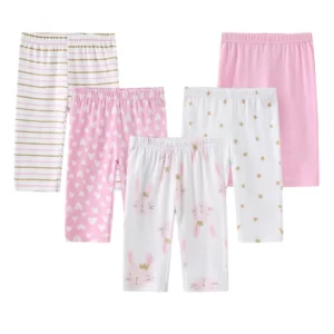 Lot de 5 Pantalons Bébé 100% Coton Doux - Unisexe