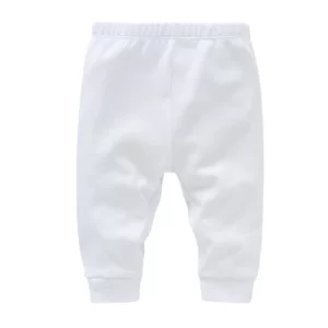 Pantalon en Mousseline Bébé 100% Coton - Blanc