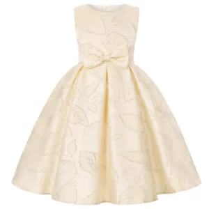 Robe de cérémonie ivoire avec nœud