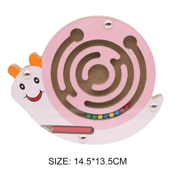 Jeu de Labyrinthe Magnétique Montessori - Escargots