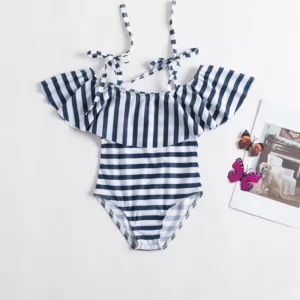 Maillot de Bain Bébé Marin à Volants