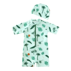 Maillot de Bain Bébé Jungle + Bonnet