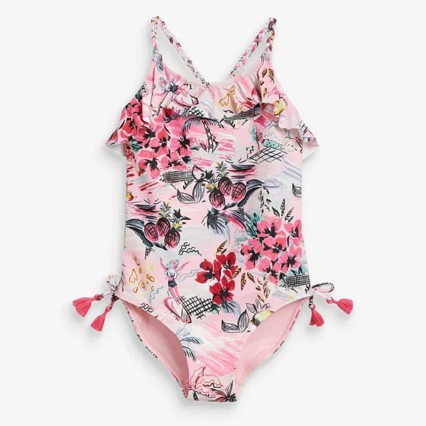 Maillot de Bain Bébé Fleuri avec Fleurs