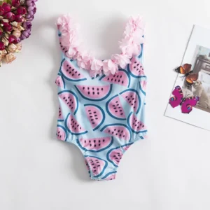 Maillot de Bain Bébé Pastèque & Fleurs