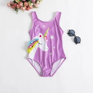 Maillot de Bain Bébé Licorne 3D