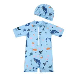 Maillot de Bain Bébé Océan + Bonnet